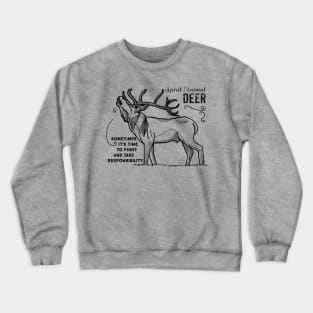 Spirit animal - Deer - black Crewneck Sweatshirt